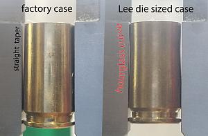 Click image for larger version. 

Name:	factory taper vs lee hourglass 9mm case.jpg 
Views:	16 
Size:	44.9 KB 
ID:	251700