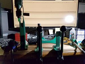 Click image for larger version. 

Name:	reloading presses bolted to board clamped to desk 7-16-2016.jpg 
Views:	20 
Size:	57.5 KB 
ID:	172912