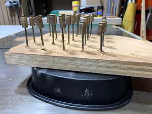 Click image for larger version. 

Name:	Torch annealing on bed of nails IMG_0584.JPG 
Views:	22 
Size:	92.0 KB 
ID:	285635