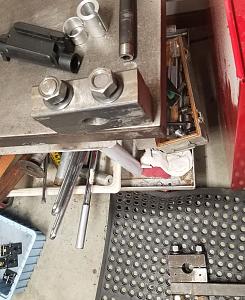 Click image for larger version. 

Name:	Made two bushings and pulled barrel on Krag 20190824_133052.jpg 
Views:	45 
Size:	56.0 KB 
ID:	247247