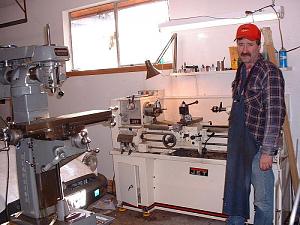 Click image for larger version. 

Name:	Paul and  his lathe.jpg 
Views:	41 
Size:	81.2 KB 
ID:	140753